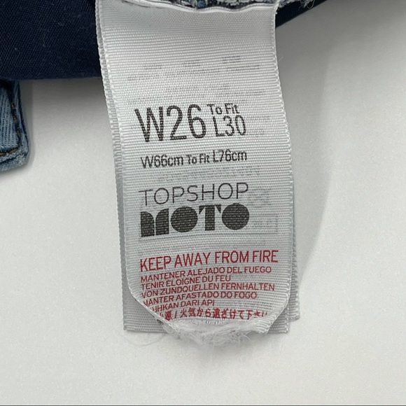 Topshop Women’s Jeans In Mid Wash Blue Size 26 - Picture 10 of 13